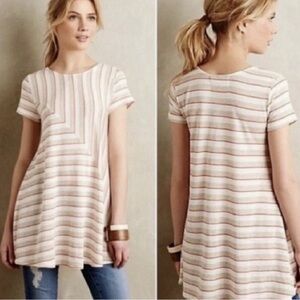 Puella Striped Swing Asymmetrical Tunic Top Anthropologie
